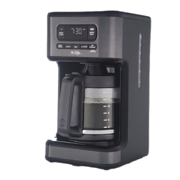 Mr coffee 14cup dark stainless programmable coffee maker
